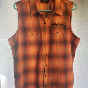 Harley Davidson button up shirt